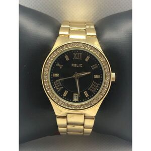 Relic ZR12166 Women's Alloy Analog Black Dial Quartz Genuine Wrist Watch LJ38